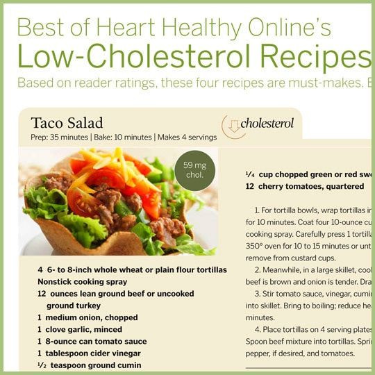 Recipes For Low Cholesterol Diet
 Low Cholesterol Recipes