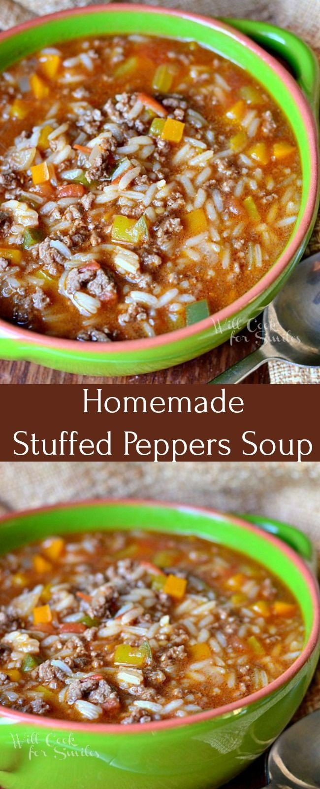 Recipes Using Baby Food Meat
 forting Homemade Stuffed Peppers Soup recipe made with