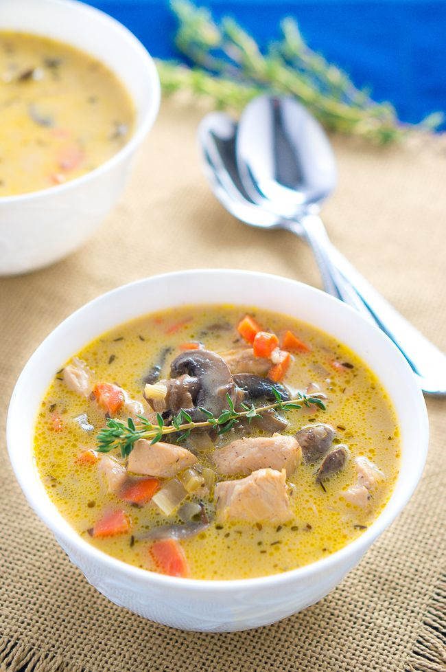 Recipes With Chicken And Cream Of Mushroom Soup
 Creamy Chicken and Mushroom Soup