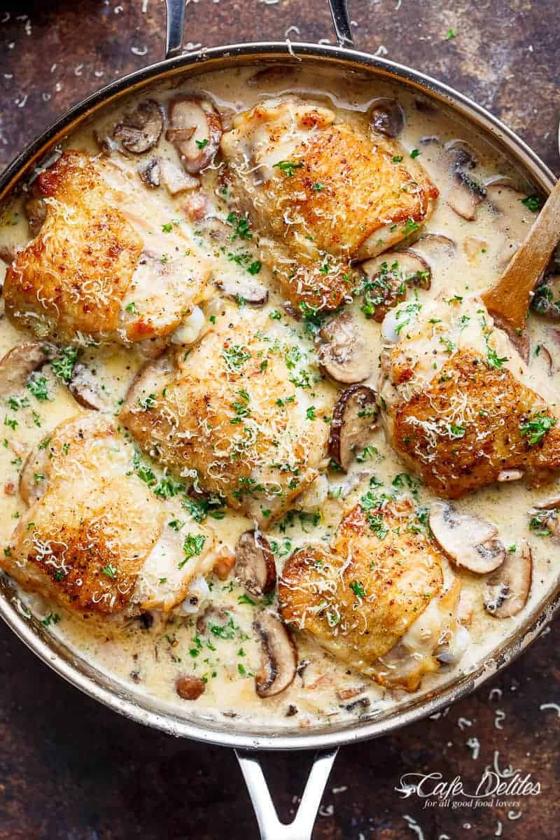 Recipes With Chicken And Cream Of Mushroom Soup
 Creamy Parmesan Herb Chicken Mushroom NO CREAM OPTION