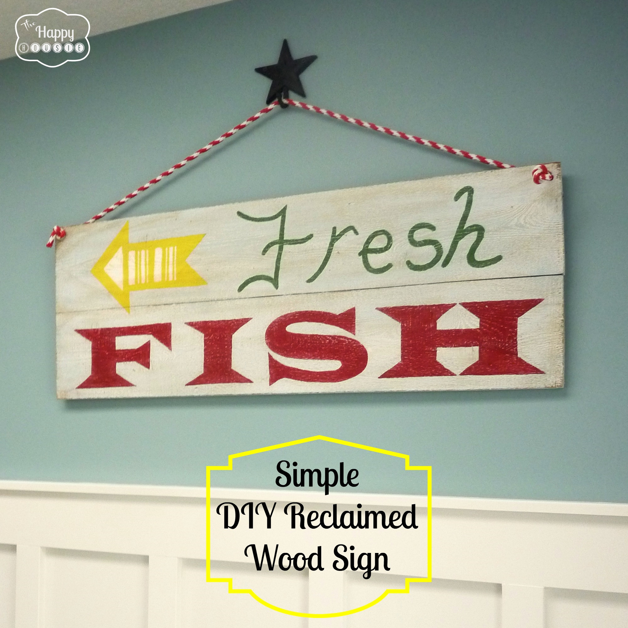 Reclaimed Wood Signs DIY
 Simple DIY Reclaimed Wood Sign for the Entry Hall The