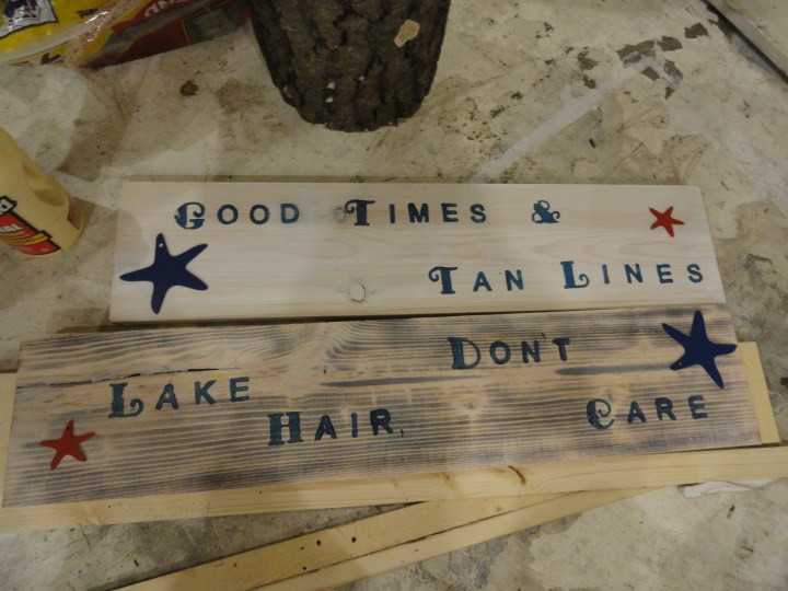 Reclaimed Wood Signs DIY
 DIY Reclaimed Wood Signs 2 Leah and Joe Home DIY