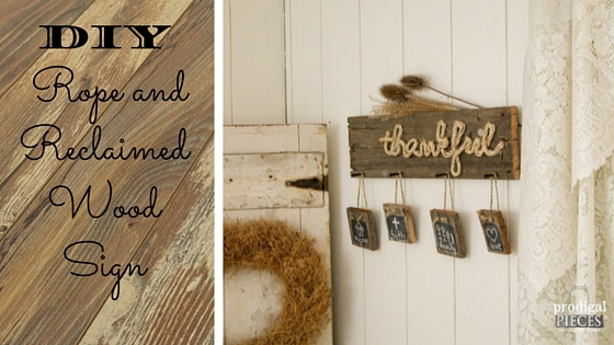 Reclaimed Wood Signs DIY
 DIY Rope and Reclaimed Wood Sign
