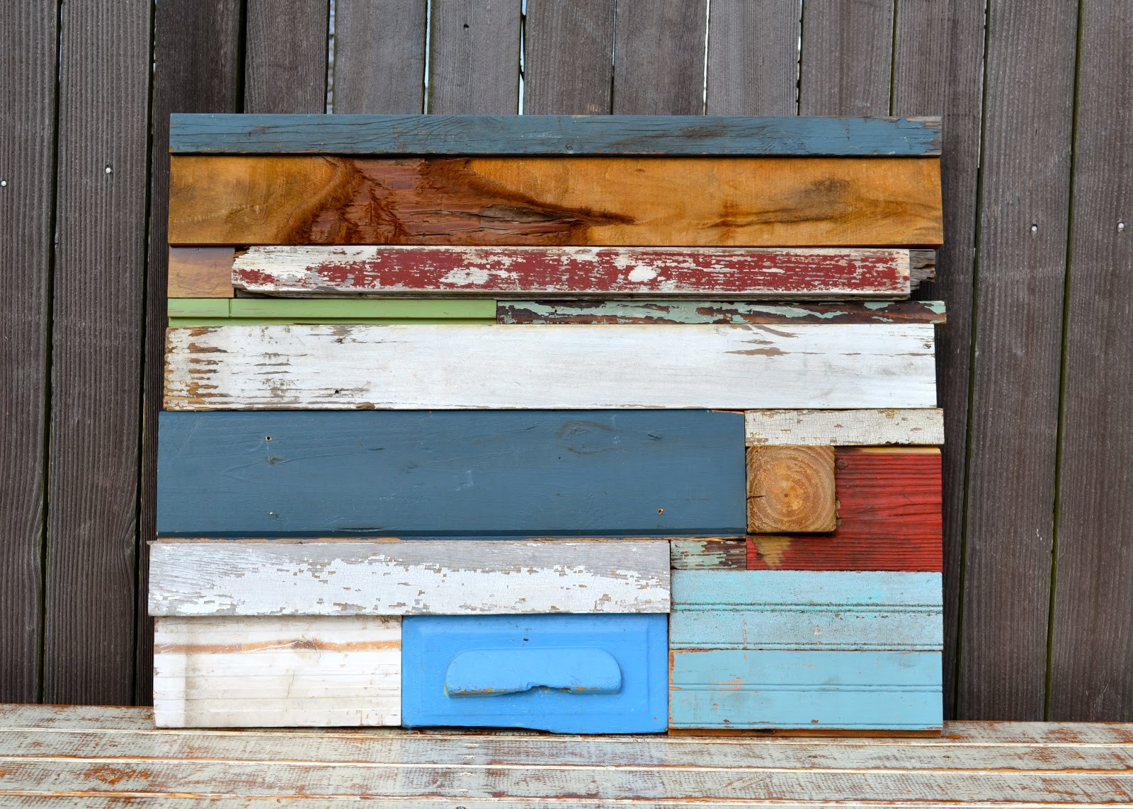 Reclaimed Wood Walls DIY
 The Domestic Doozie DIY Reclaimed Wood Wall Art