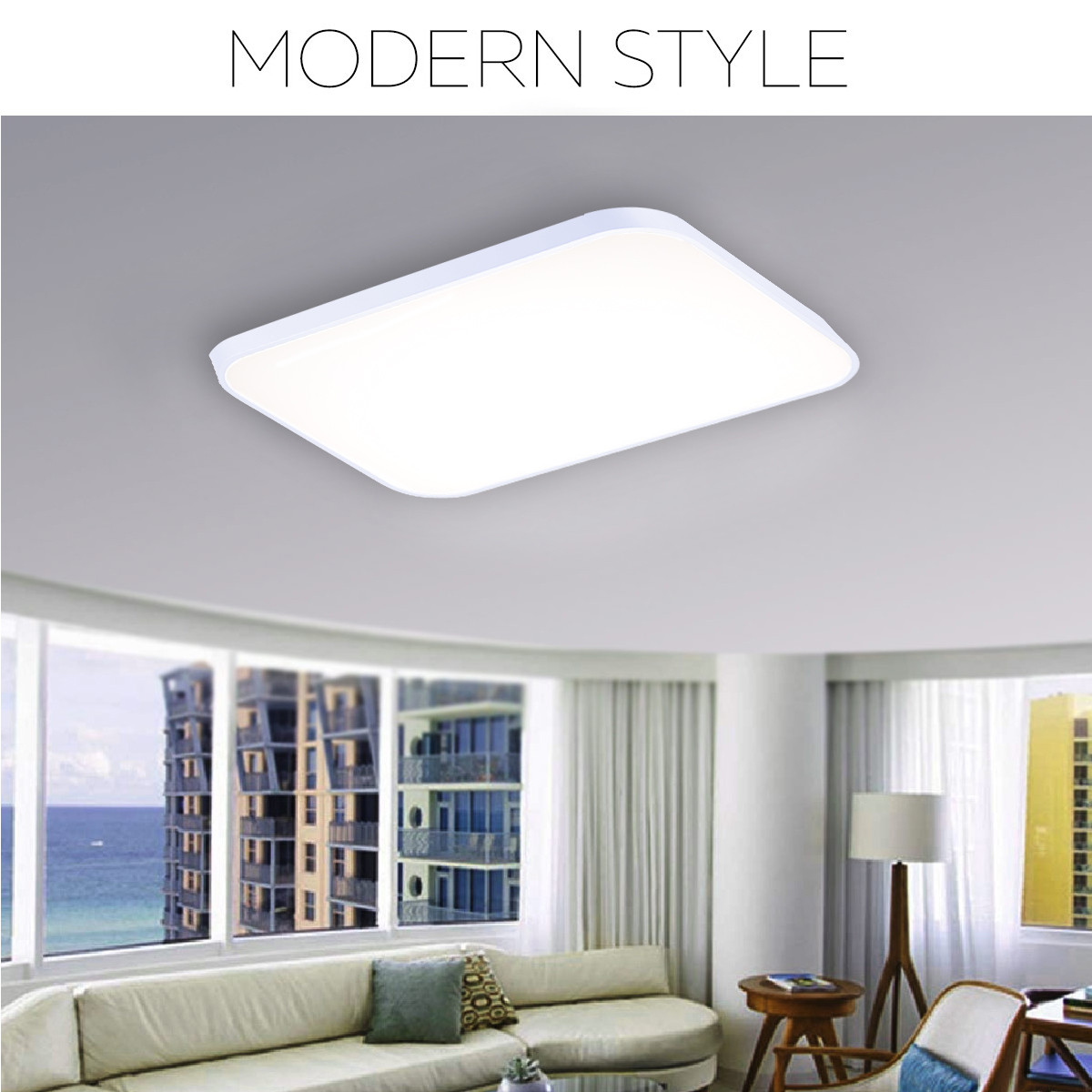 Rectangular Light Fixture For Kitchen
 29 5" 42W Dimmable Rectangle LED Ceiling Light Flush Mount