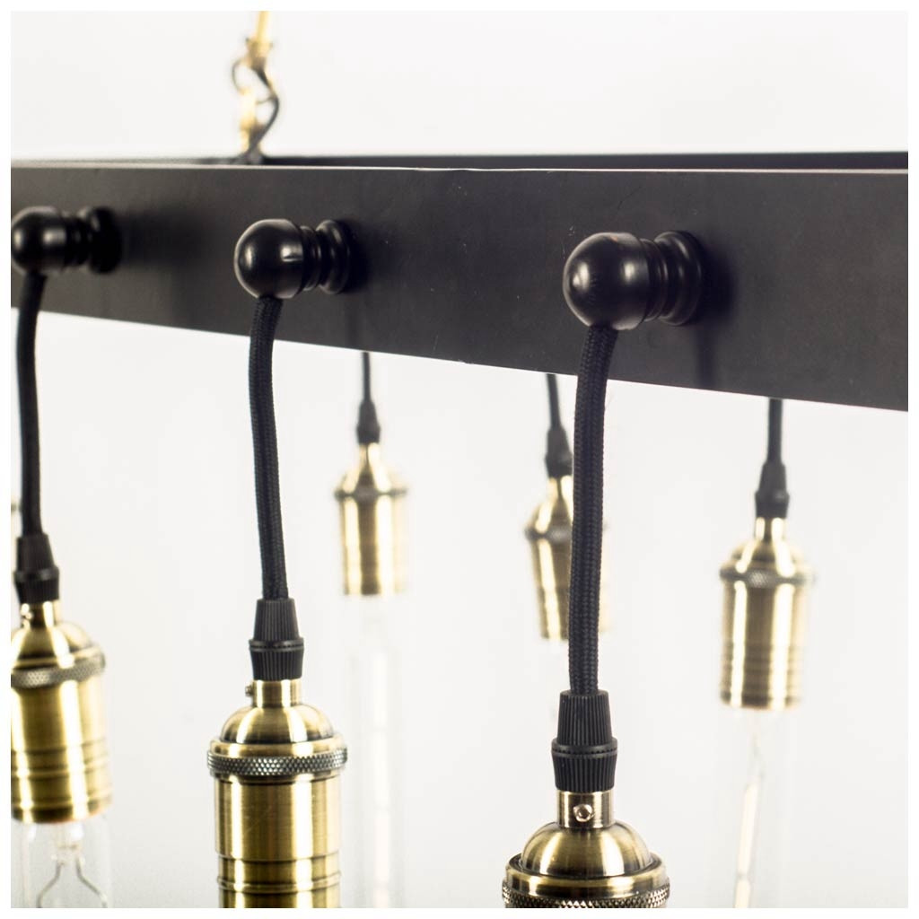 Rectangular Light Fixture For Kitchen
 Tear Drop Rectangular Iron 16 light Chandelier Classic