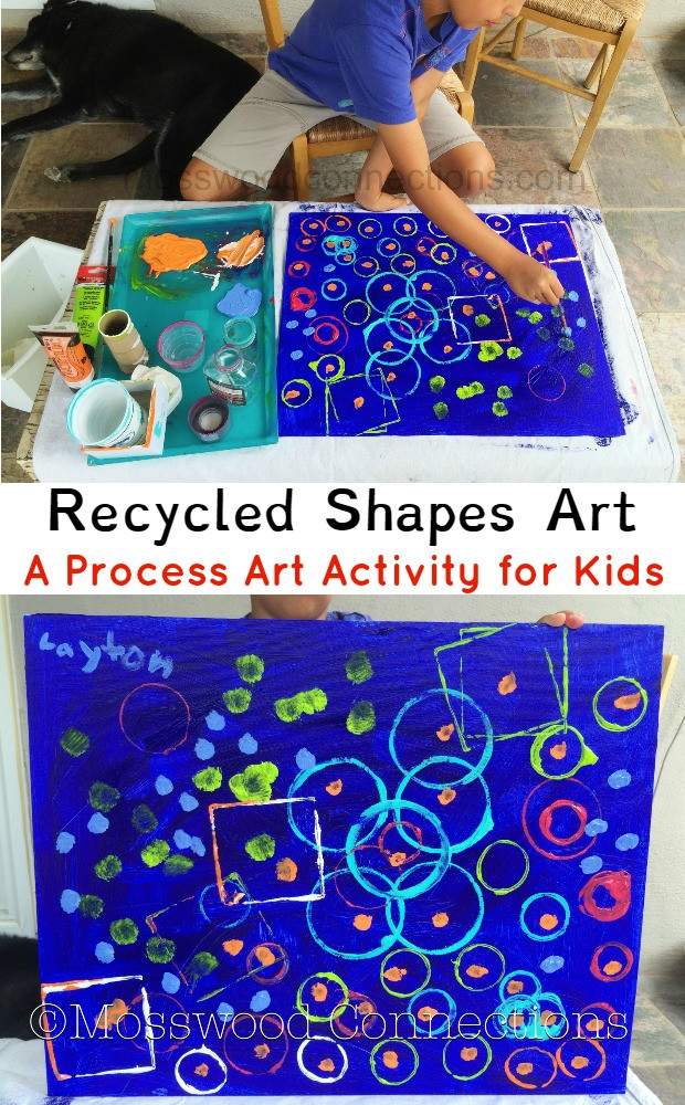 Recycling Craft For Preschoolers
 Recycled Shapes Art A Process Art Activity for Kids