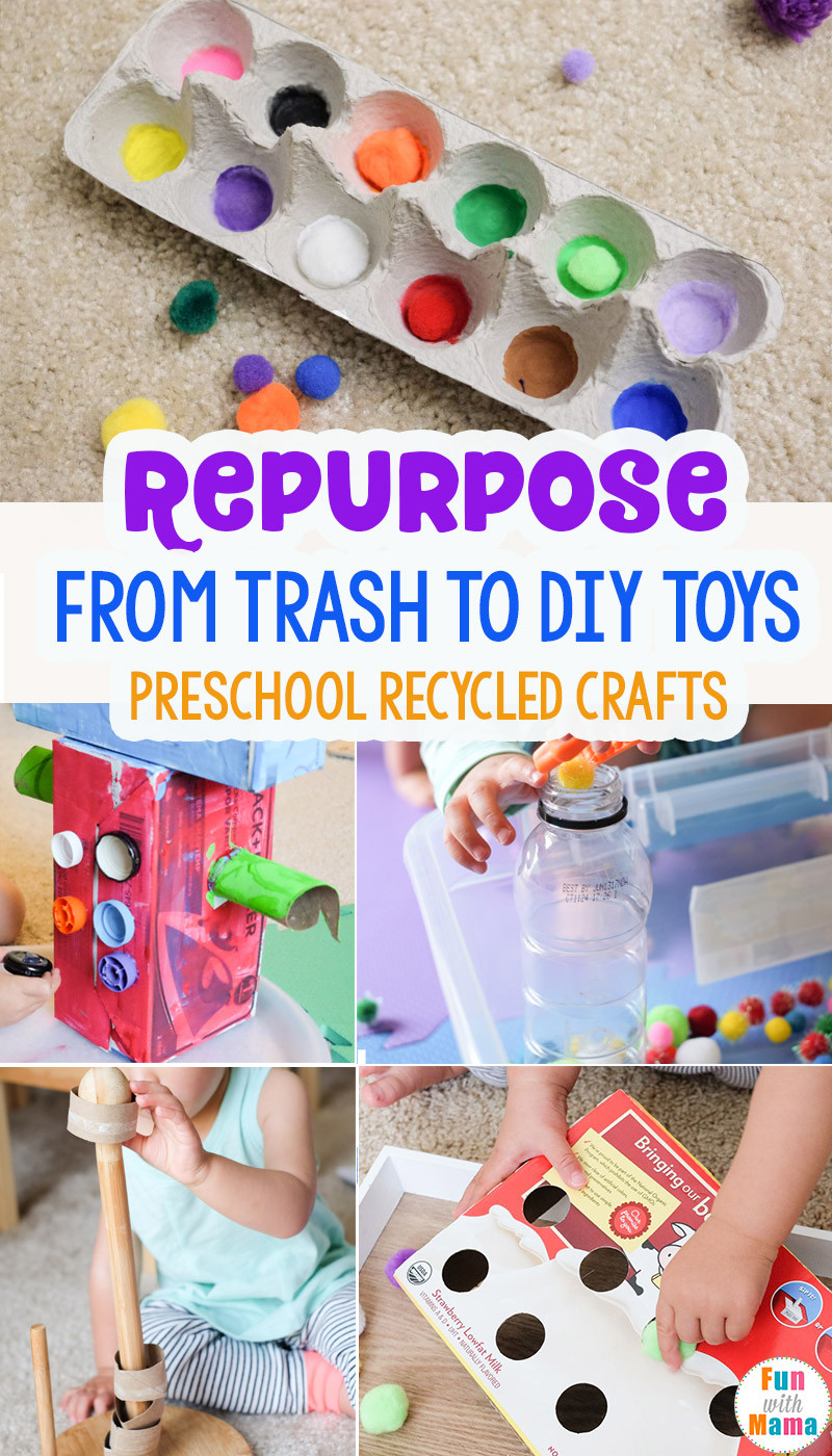 Recycling Craft For Preschoolers
 From Trash to Toys Preschool Recycled Crafts Fun with Mama