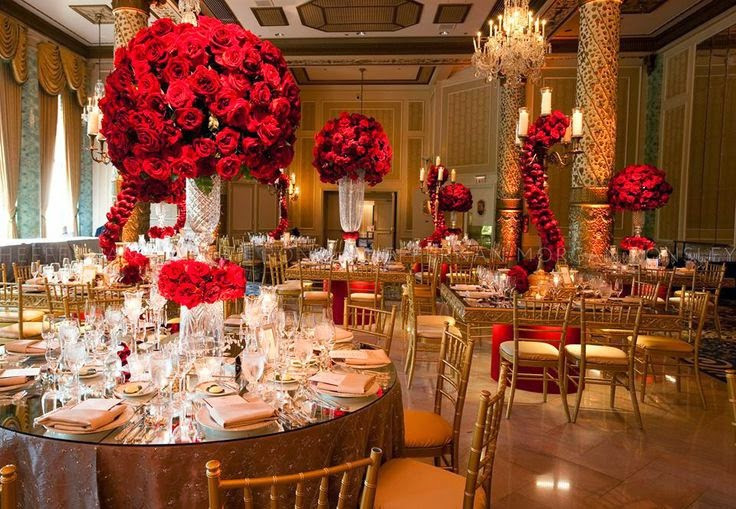 Red And Champagne Wedding Colors
 Red and Gold Decor Ideas Sonal J Shah Event Consultants