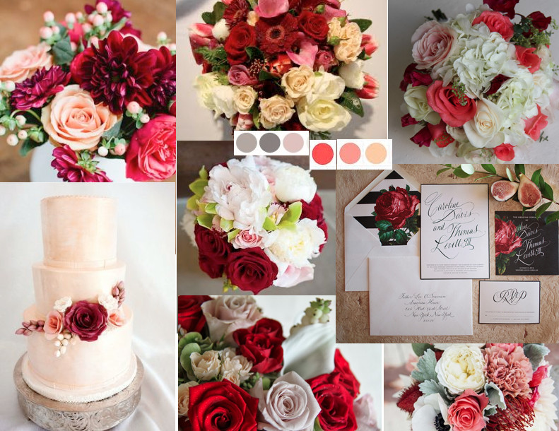 Red And Champagne Wedding Colors
 Red inspiration boards