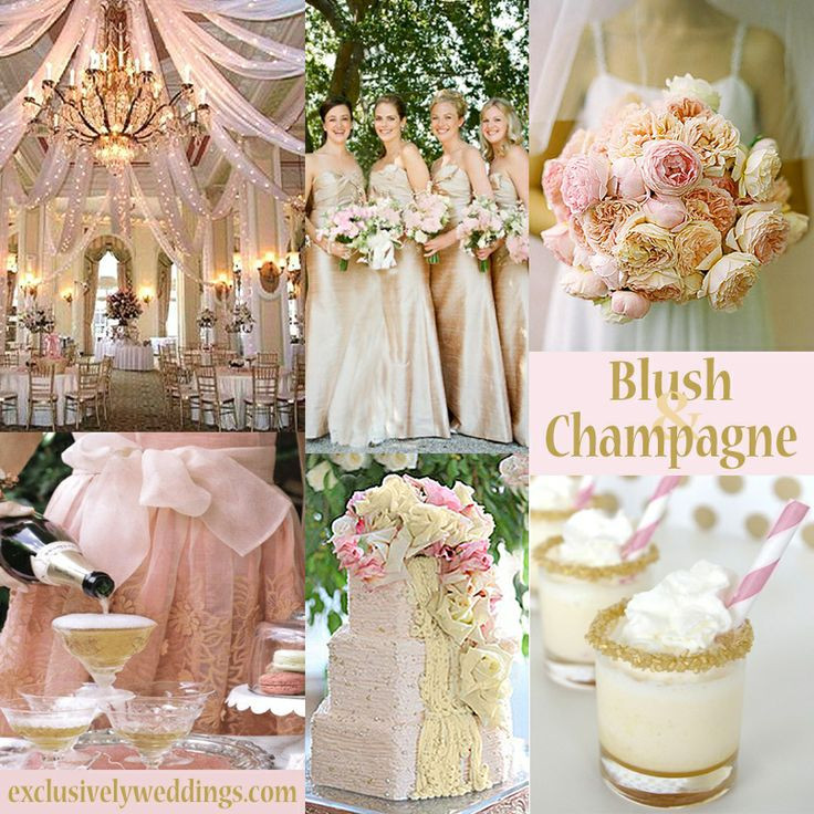 Red And Champagne Wedding Colors
 Blush and Champagne Wedding Colors