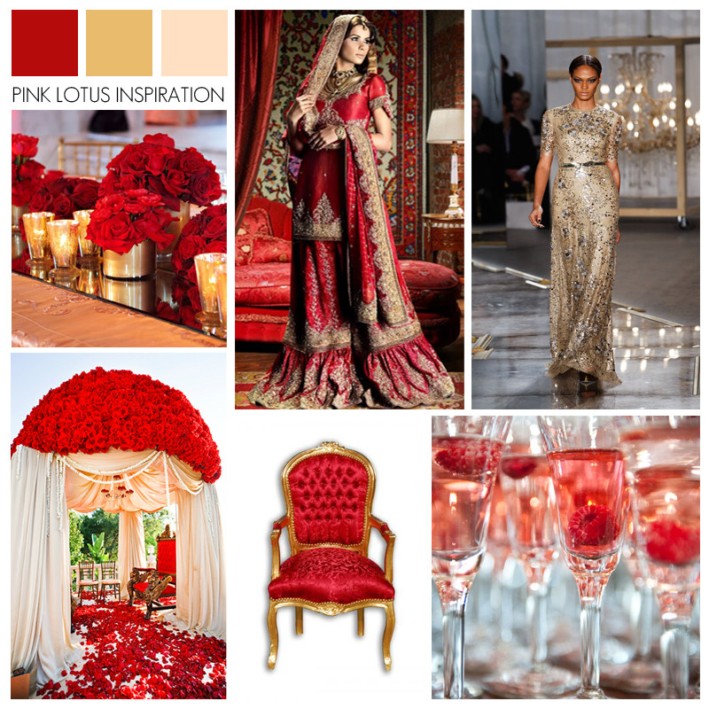 Red And Champagne Wedding Colors
 red gold champagne wedding