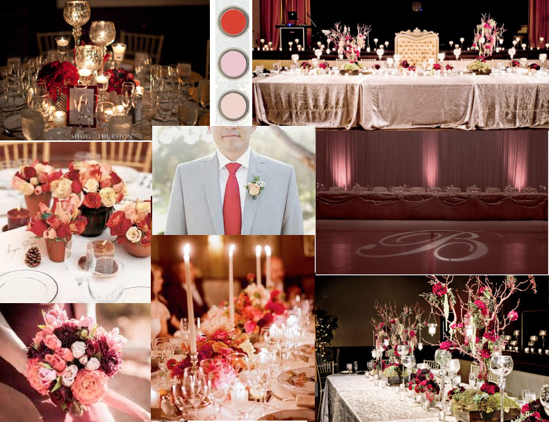 Red And Champagne Wedding Colors
 Blush