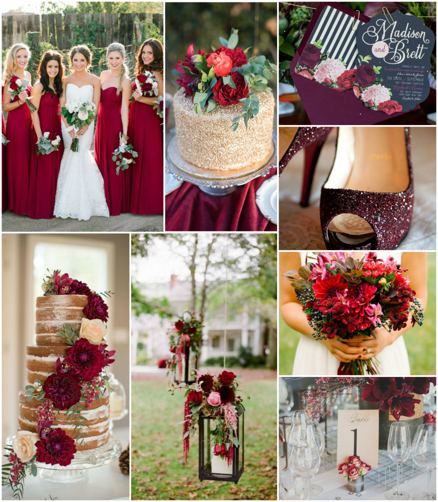 Red And Champagne Wedding Colors
 wedding pinspiration colors