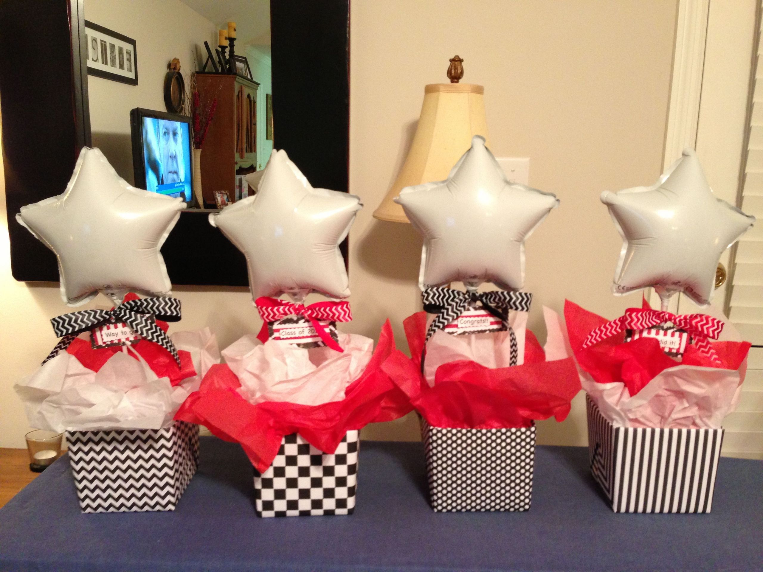 Red And White Graduation Party Ideas
 Graduation decorations Red black and white