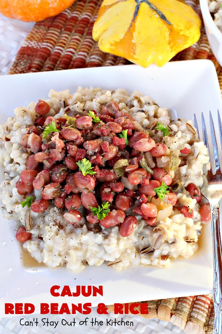 Red Beans And Rice With Canned Beans
 Cajun Red Beans and Rice Can t Stay Out of the Kitchen