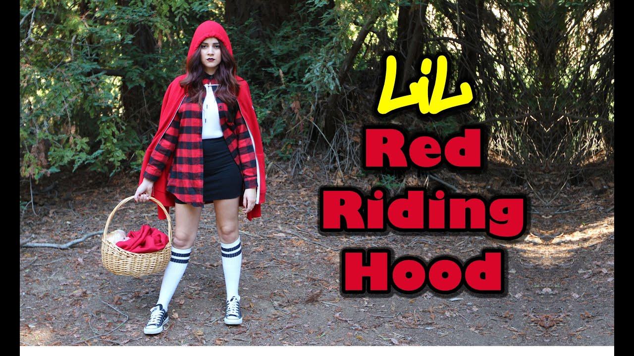 Red Riding Hood DIY Costume
 DIY Easy Halloween Costume Chola Little Red Riding Hood