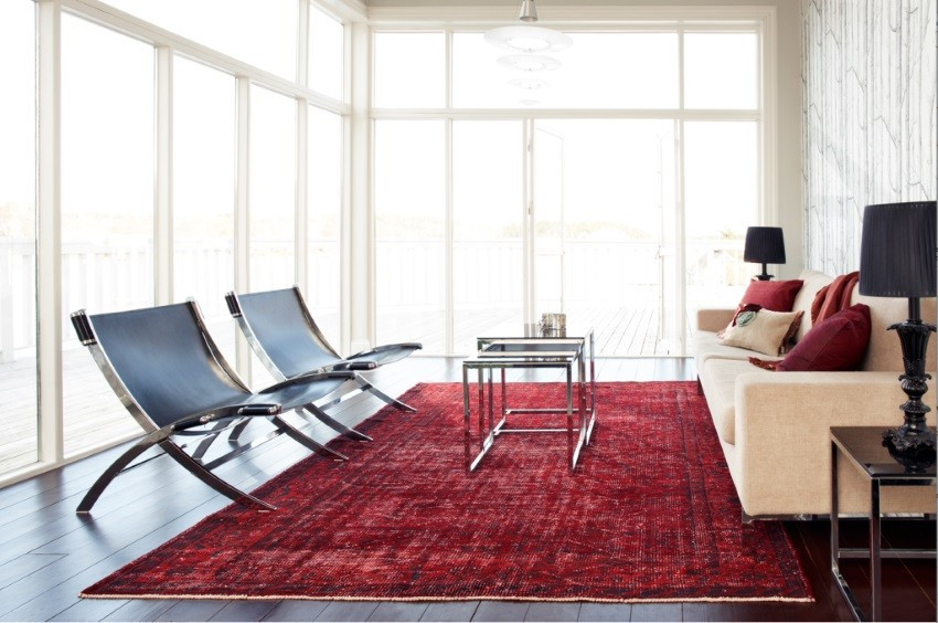 Red Rugs For Living Room
 10 Rooms with Overdyed Rugs