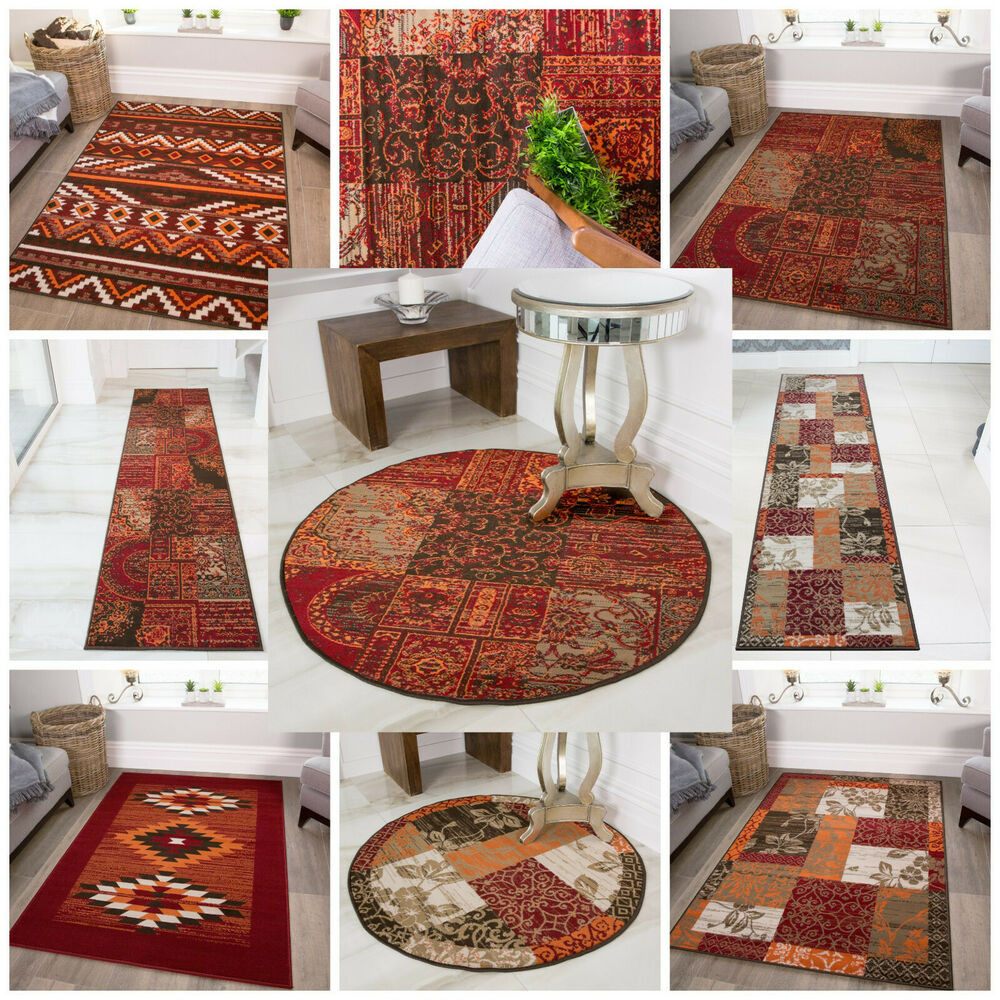 Red Rugs For Living Room
 New Small Modern Floor Carpets Soft Easy Clean Red
