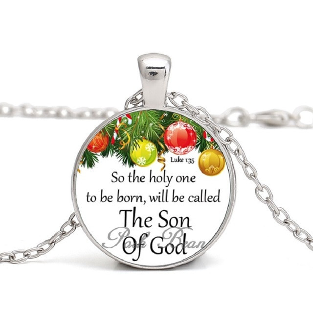 Religious Gifts For Kids
 Bible Verses Necklace Religious Christmas Jesus