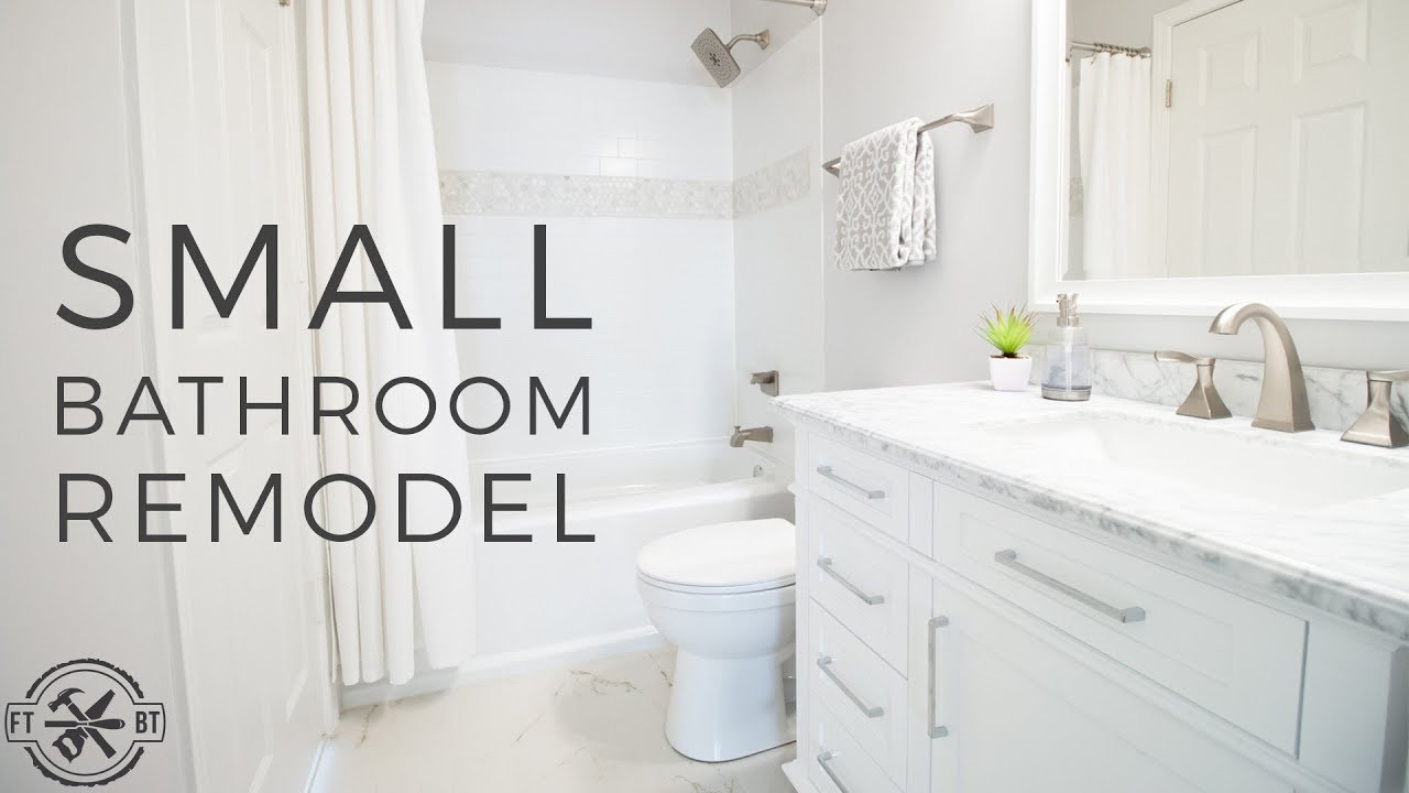 Renovate A Small Bathroom
 DIY Small Bathroom Remodel