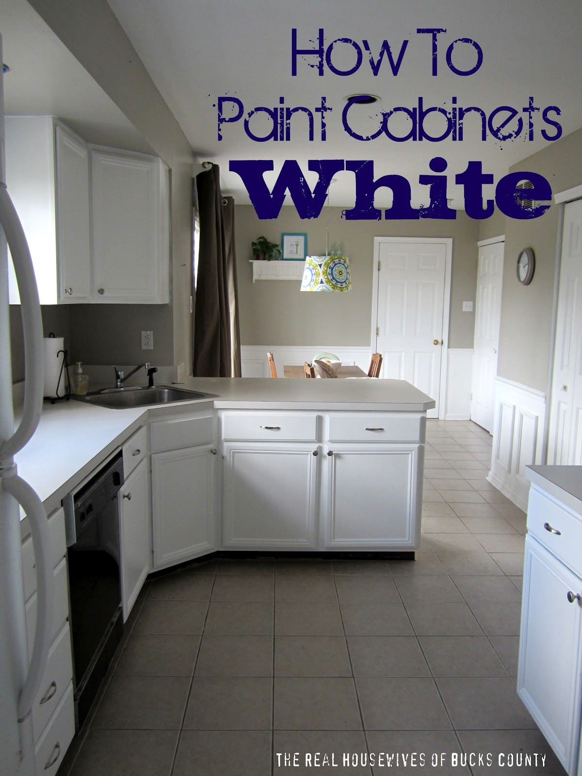 Repainting Kitchen Cabinets White
 How to Paint Cabinets White