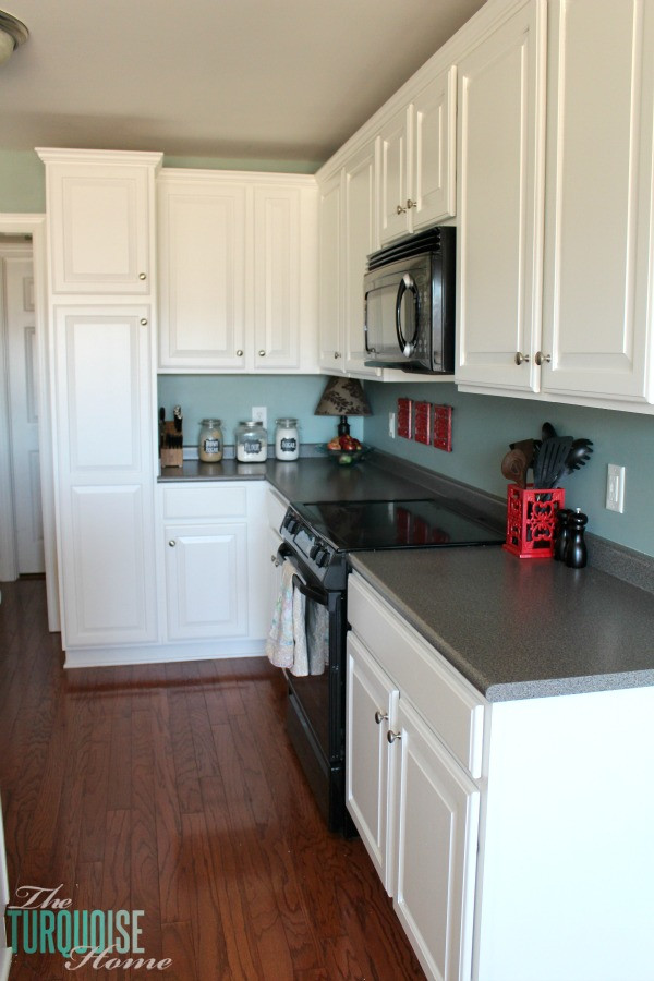 Repainting Kitchen Cabinets White
 Painted Kitchen Cabinets with Benjamin Moore Simply White
