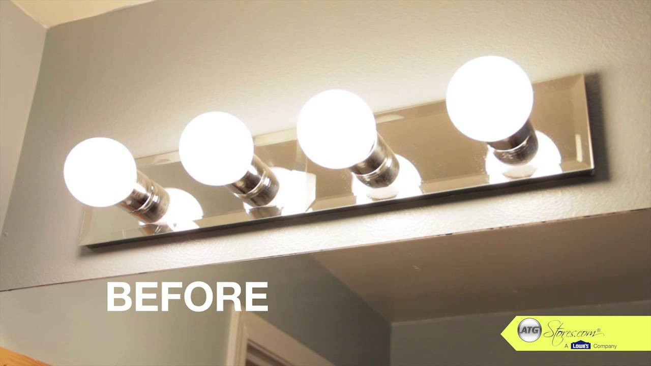 Replace Bathroom Light Fixture
 Bathroom Makeover Tip Replace your Bathroom Lighting