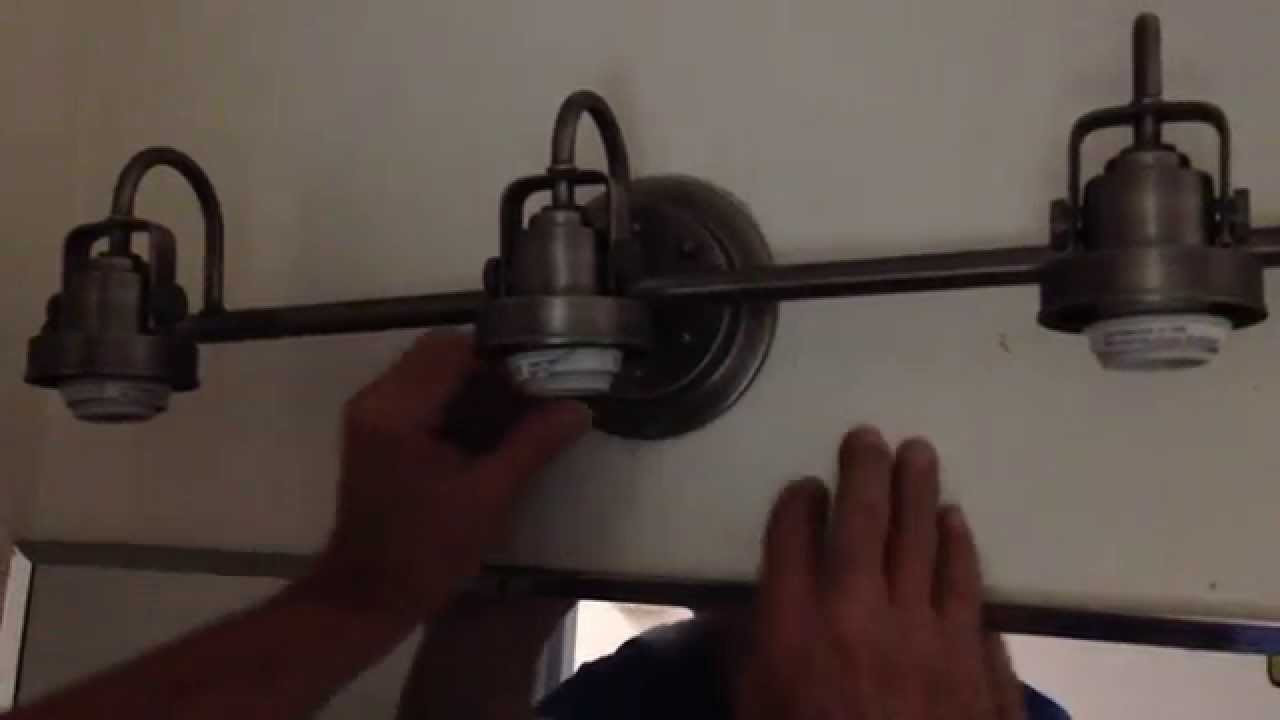 Replace Bathroom Light Fixture
 How to Install a Bathroom Light Fixture Part 2