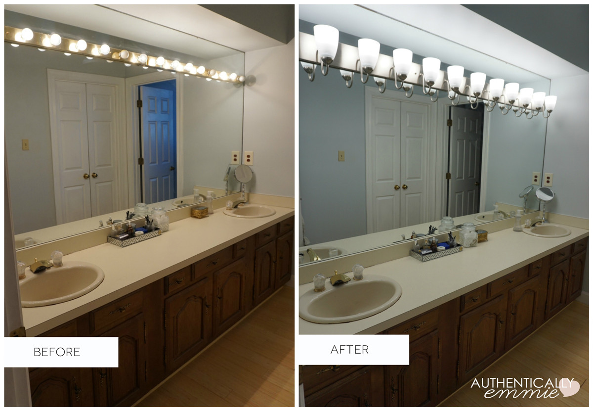 Replace Bathroom Light Fixture
 Replacing a Light Fixture on a Vanity Mirror