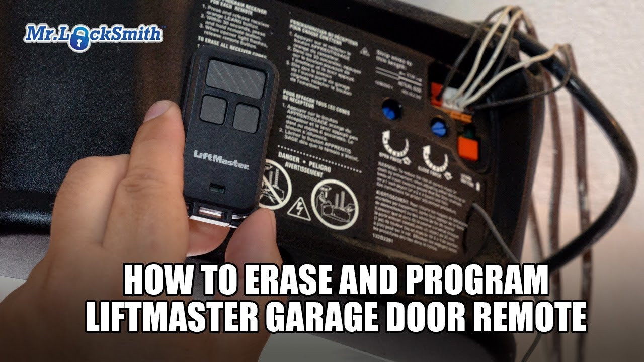 Reprogram Liftmaster Garage Door Opener
 How to Erase and Program Liftmaster Garage Door Remote