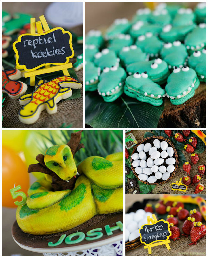 Reptile Party Food Ideas
 Kara s Party Ideas Snake Reptile Birthday Party