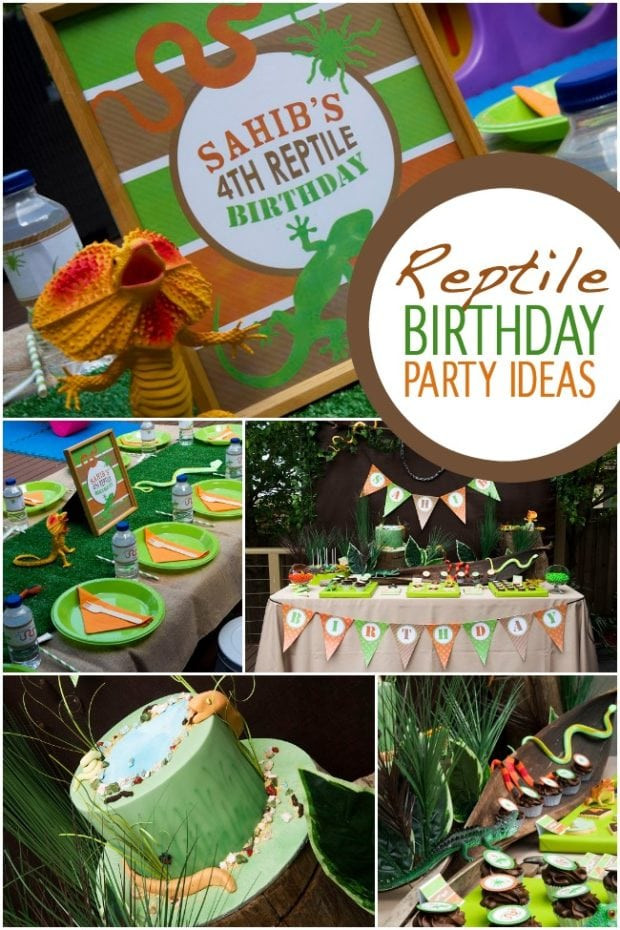 Reptile Party Food Ideas
 Boy s Rad Reptile Birthday Party