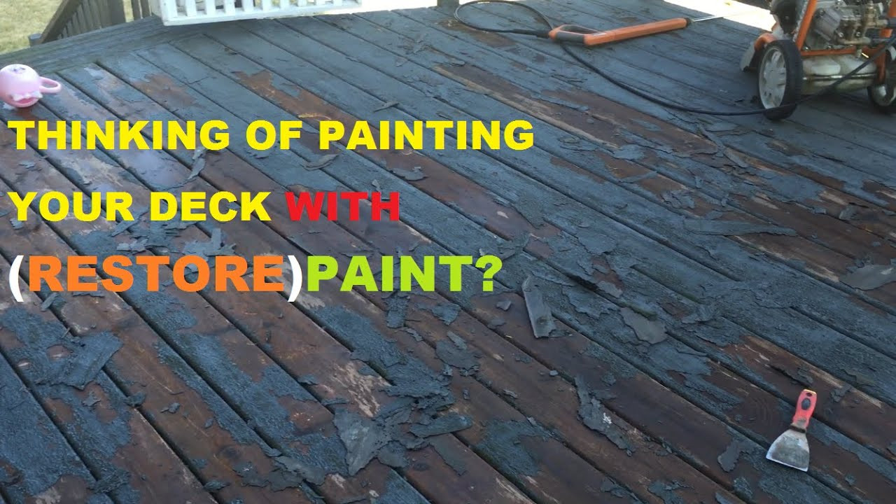 Restore Deck Paint
 Before You Paint Your Deck Must See restore paint
