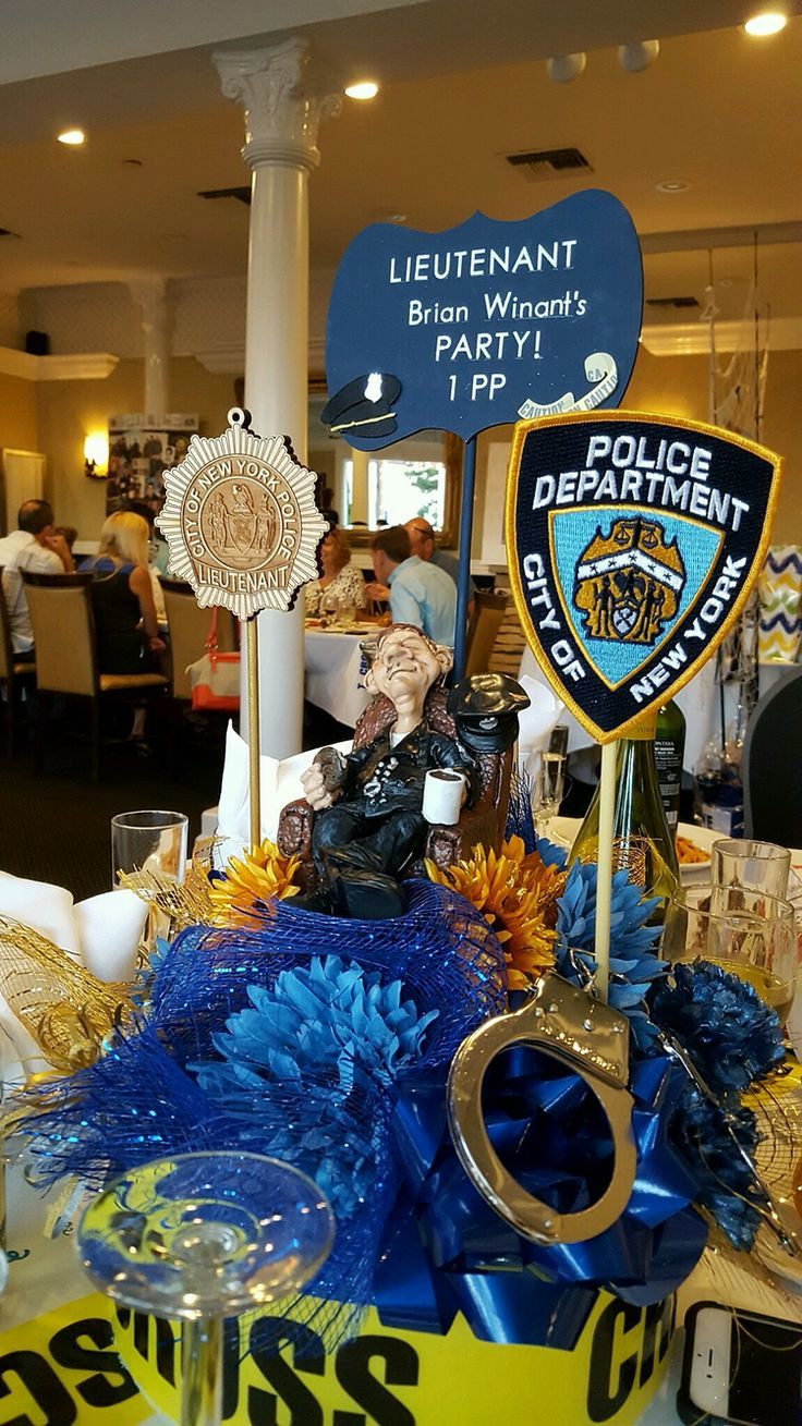 Retirement Party Centerpiece Ideas
 13 best Police retirement party DIY images on Pinterest