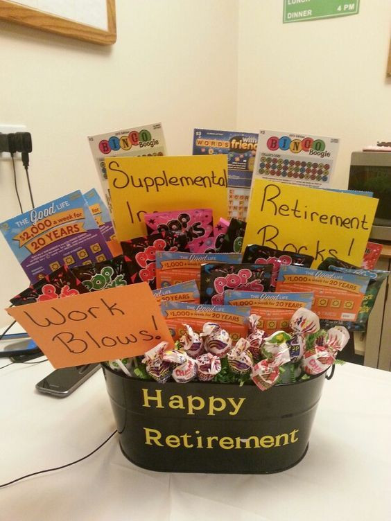 Retirement Party Gifts Ideas
 23 best Basket Ideas images on Pinterest