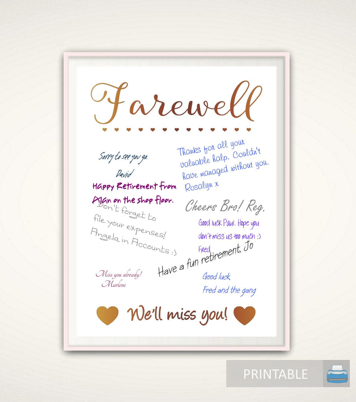 Retirement Party Ideas For Coworker
 Retirement Guest Book Farewell Gift for Coworker Going