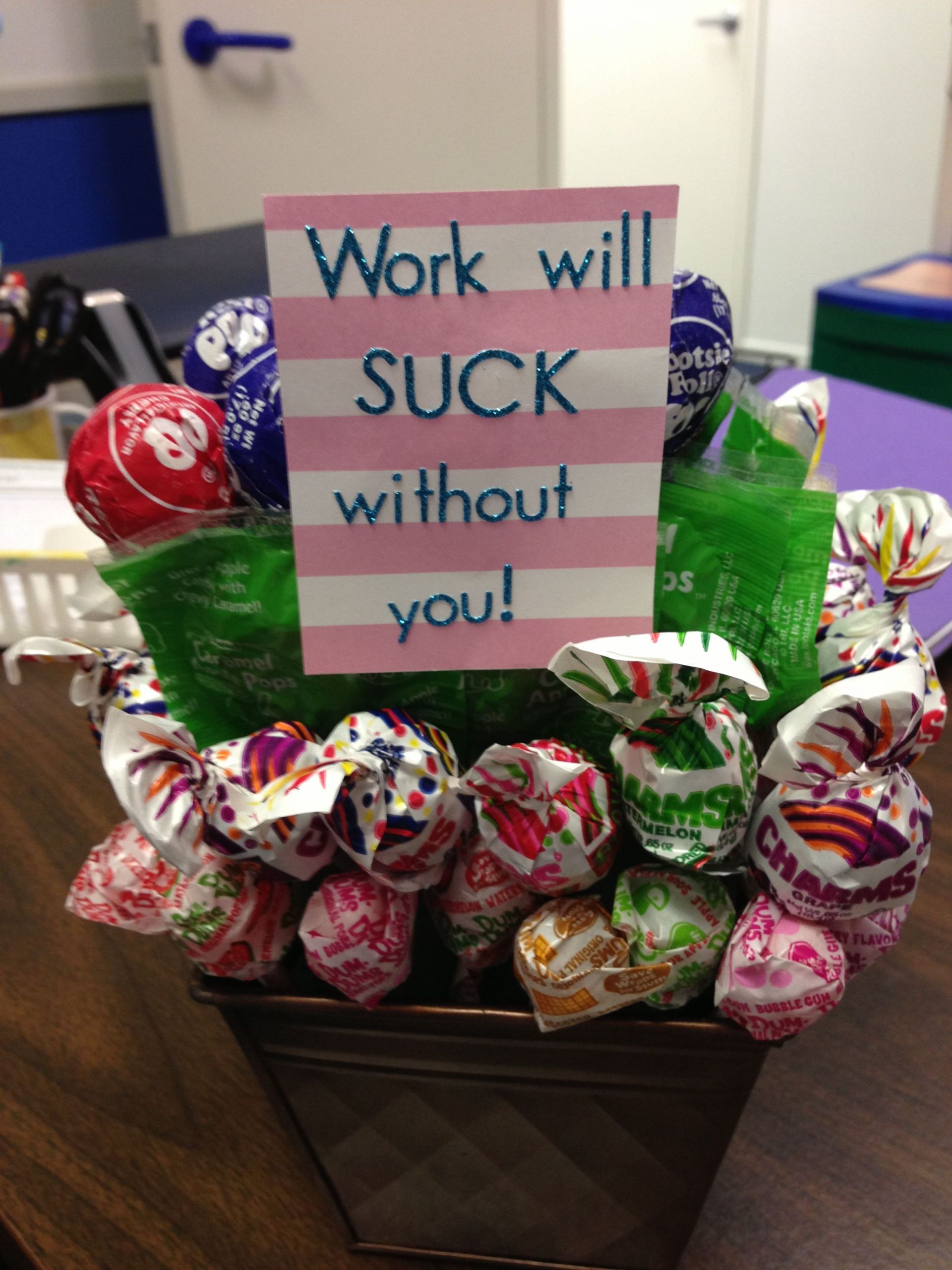 Retirement Party Ideas For Coworker
 Lollipop goodbye t