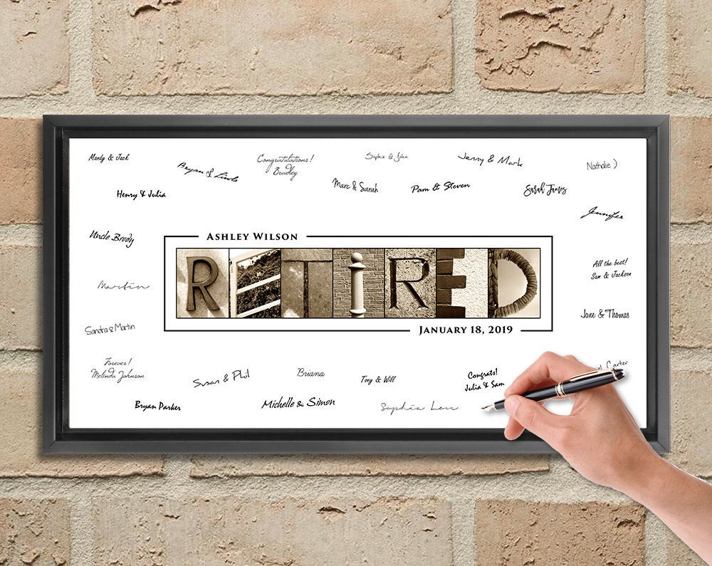 Retirement Party Ideas For Coworker
 Retirement Gift Gift For Coworker Farewell Sign Retirement