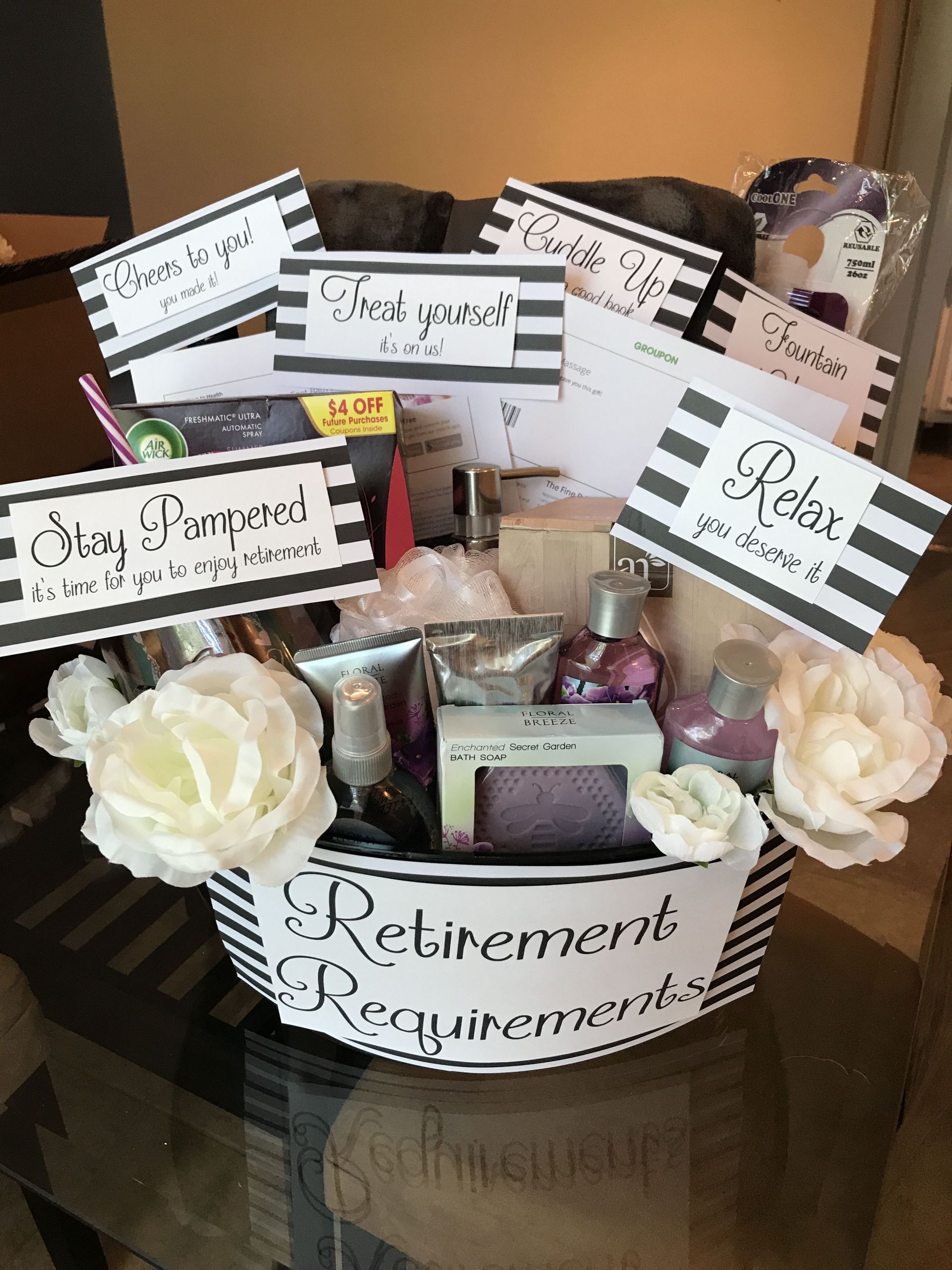Retirement Party Ideas For Mom
 Retirement Requirements Basket