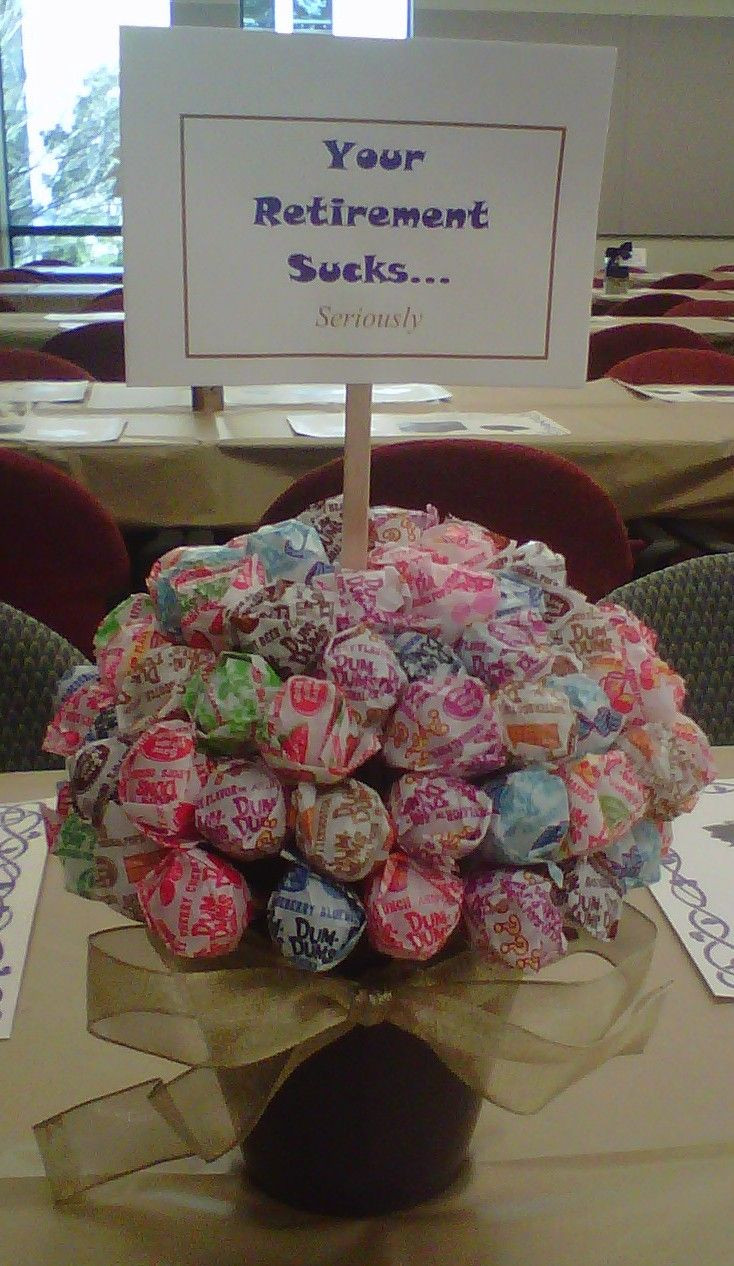 Retirement Party Ideas For Work
 DIY Centerpiece I did for a co worker s Retirement Party