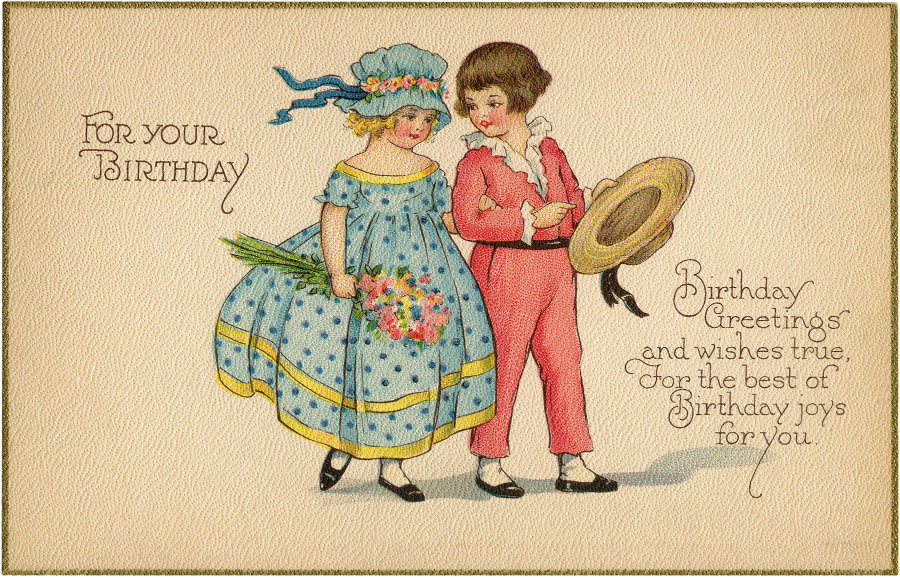 Retro Birthday Cards
 Vintage Birthday Card Image