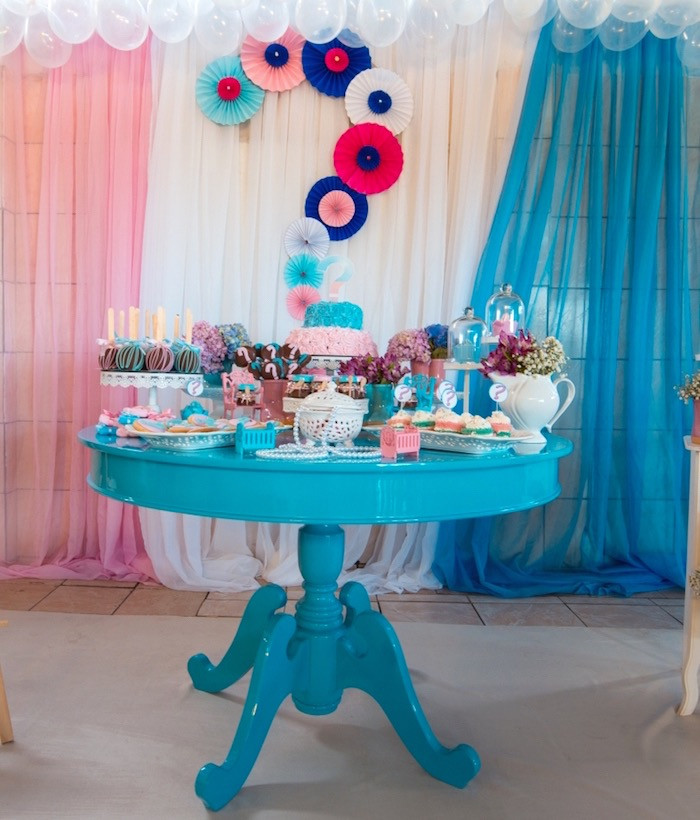 Reveal The Gender Party Ideas
 Kara s Party Ideas Gender Reveal Tea Party