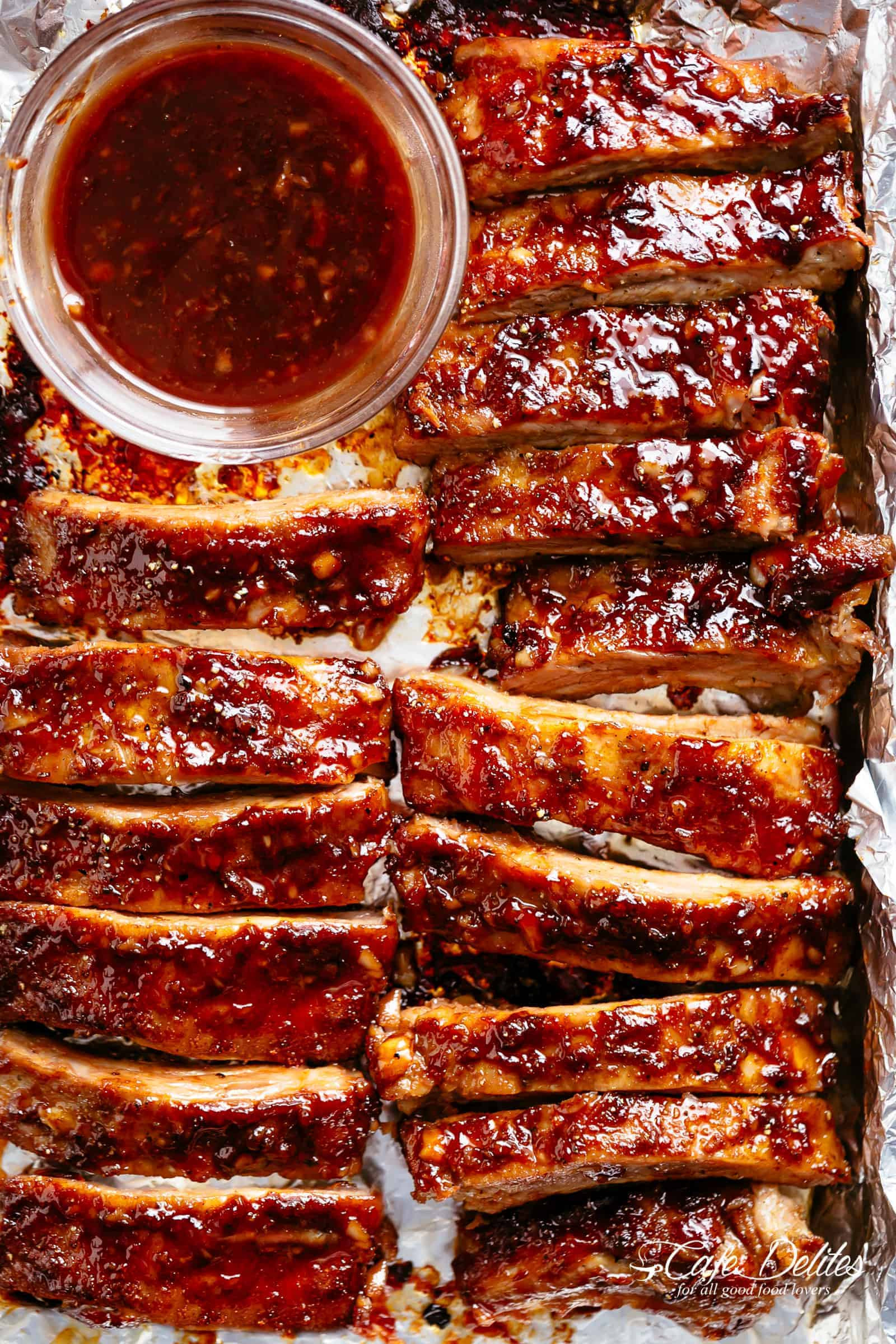 Rib Bbq Sauce
 Sticky Oven Barbecue Ribs Cafe Delites