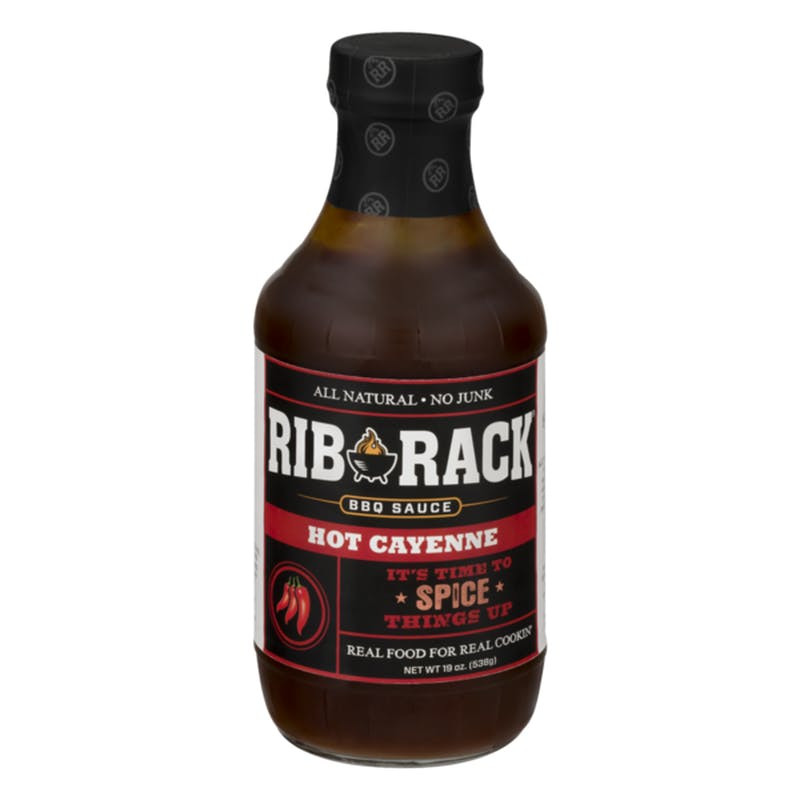 Rib Rack Bbq Sauce
 Rib Rack Hot Cayenne BBQ Sauce 19oz