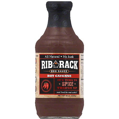 Rib Rack Bbq Sauce
 Rib Rack Hot Cayenne BBQ Sauce 19 oz Pack of 6
