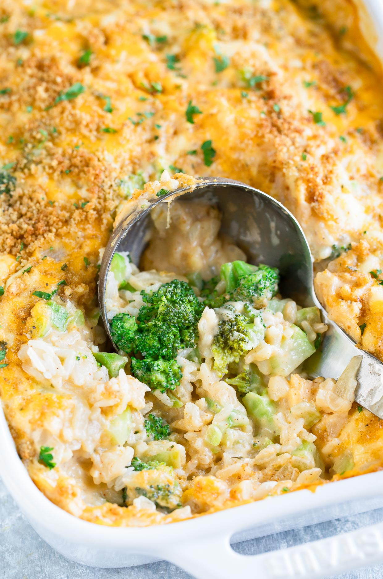 Rice And Broccoli
 Cheesy Broccoli Rice Casserole We Love this Ve arian