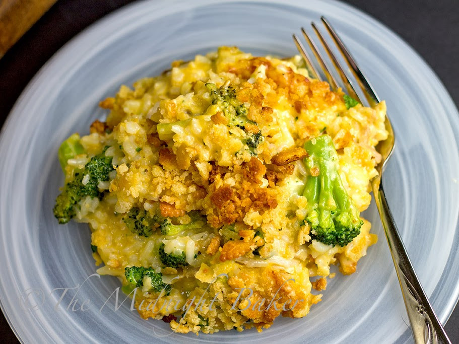 Rice Brocoli Casserole
 Cheesy Broccoli Rice Casserole The Midnight Baker