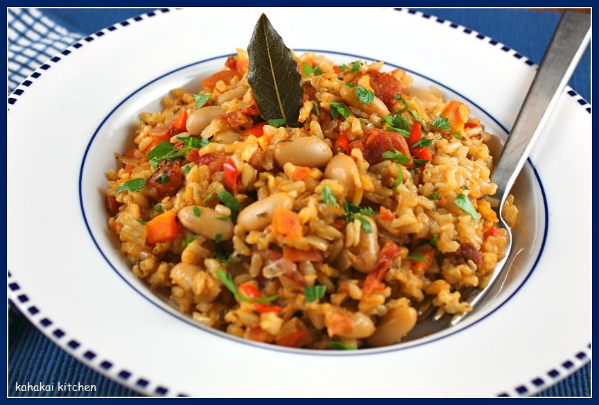 Rice Main Dishes
 Kahakai Kitchen Tomato Rice with Veggies and White Beans