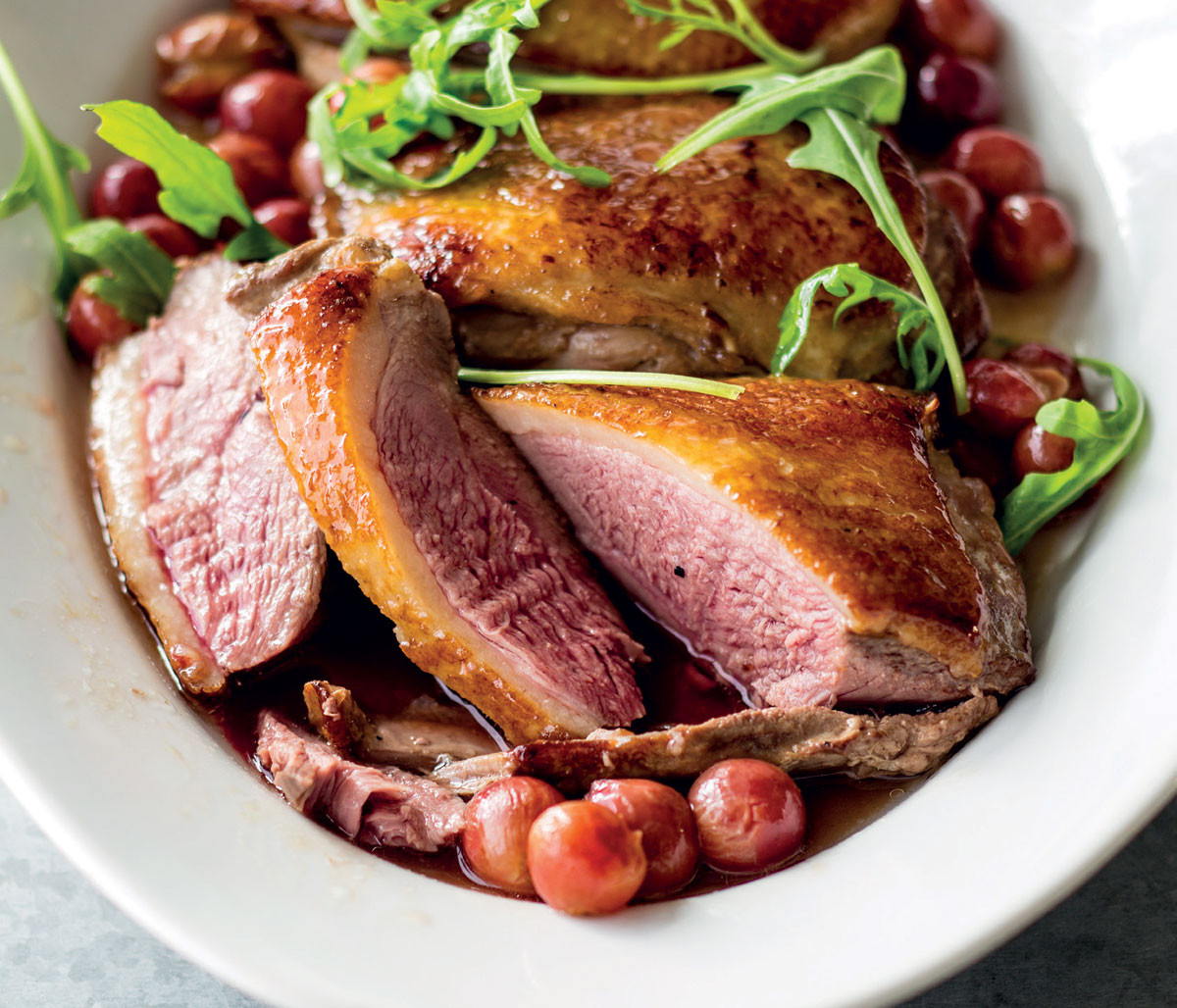 Roast Duck Breast Recipes
 Roast duck breast with grapes and Hanepoot sauce